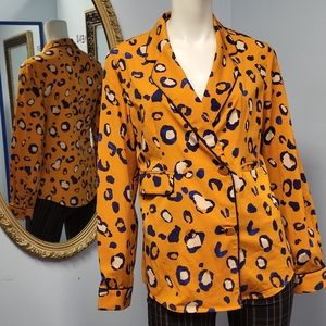Wild leopard spotted blazer Phillip Lim for Target S glam grunge punk